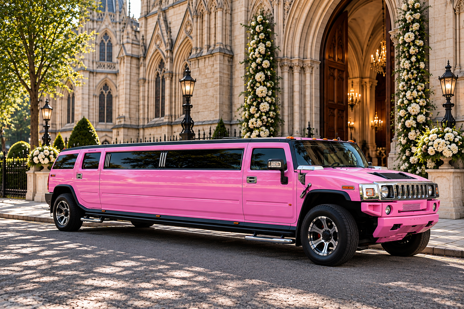 Pink Hummer H3 Limo (8 Seater)